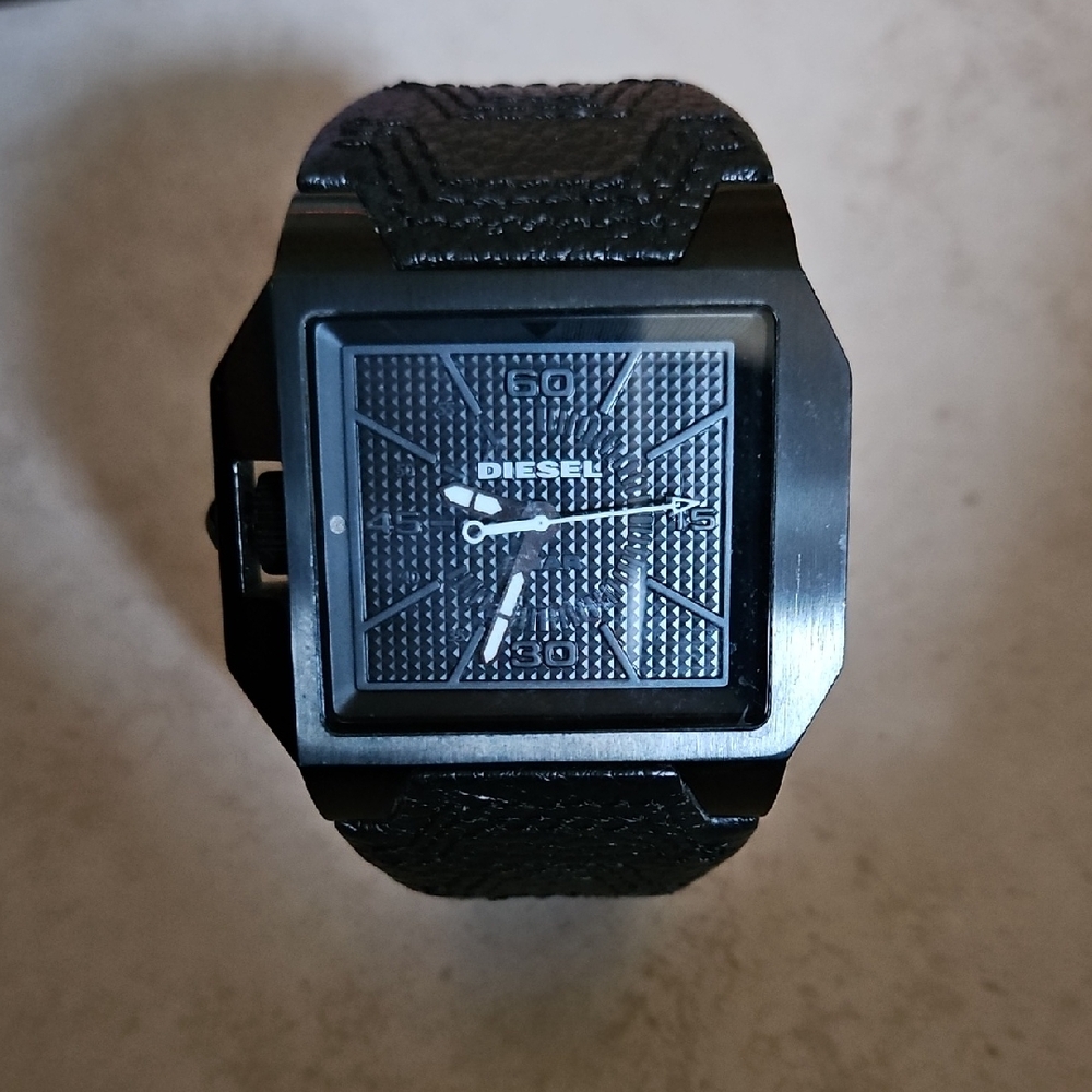 Diesel Square Black Men's Watch